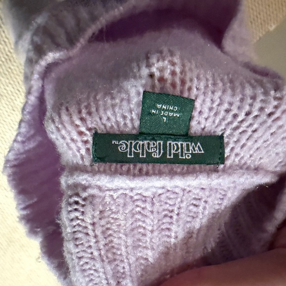 Wild Fable Lavender Ruffle Sweater - Picture 7 of 8